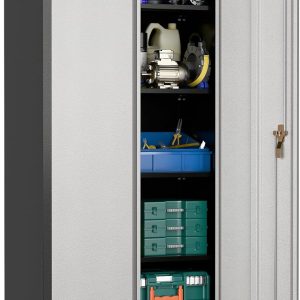 Storage  with Wheels,72" Metal Storage  with 2 Doors and 4 Adjustable Shelves, Lockable Rolling ,Home Office Metal Utility  for ,Assembly Required